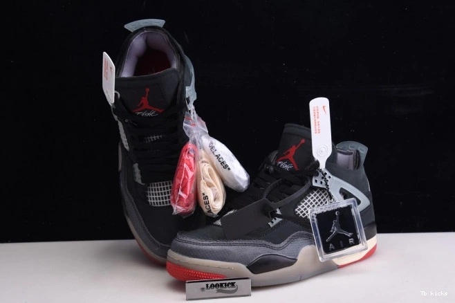 Rep TBK 4 x White Jordan Air Off CV9388-001 Bred Retro 0728